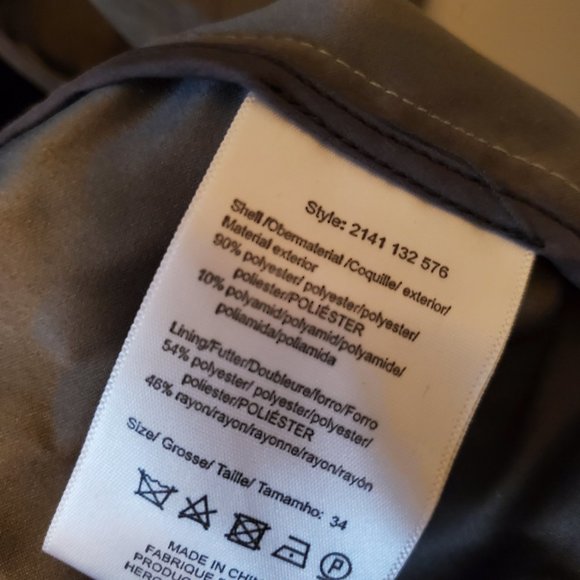 DAY Biger et Mikkelsen Brushed Twill Trench Coat. Fits XS or Small. Olive Green. - Picture 12 of 12